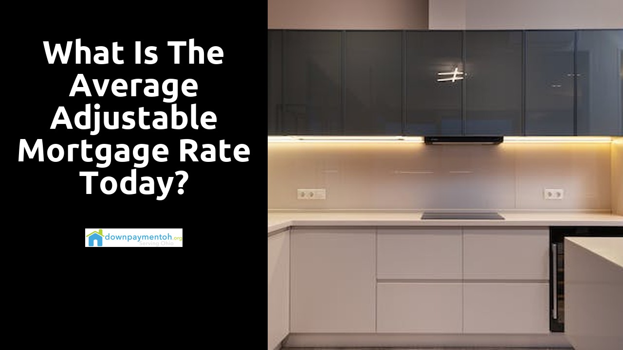 What is the average adjustable mortgage rate today?