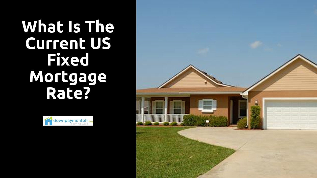 What is the current US fixed mortgage rate?