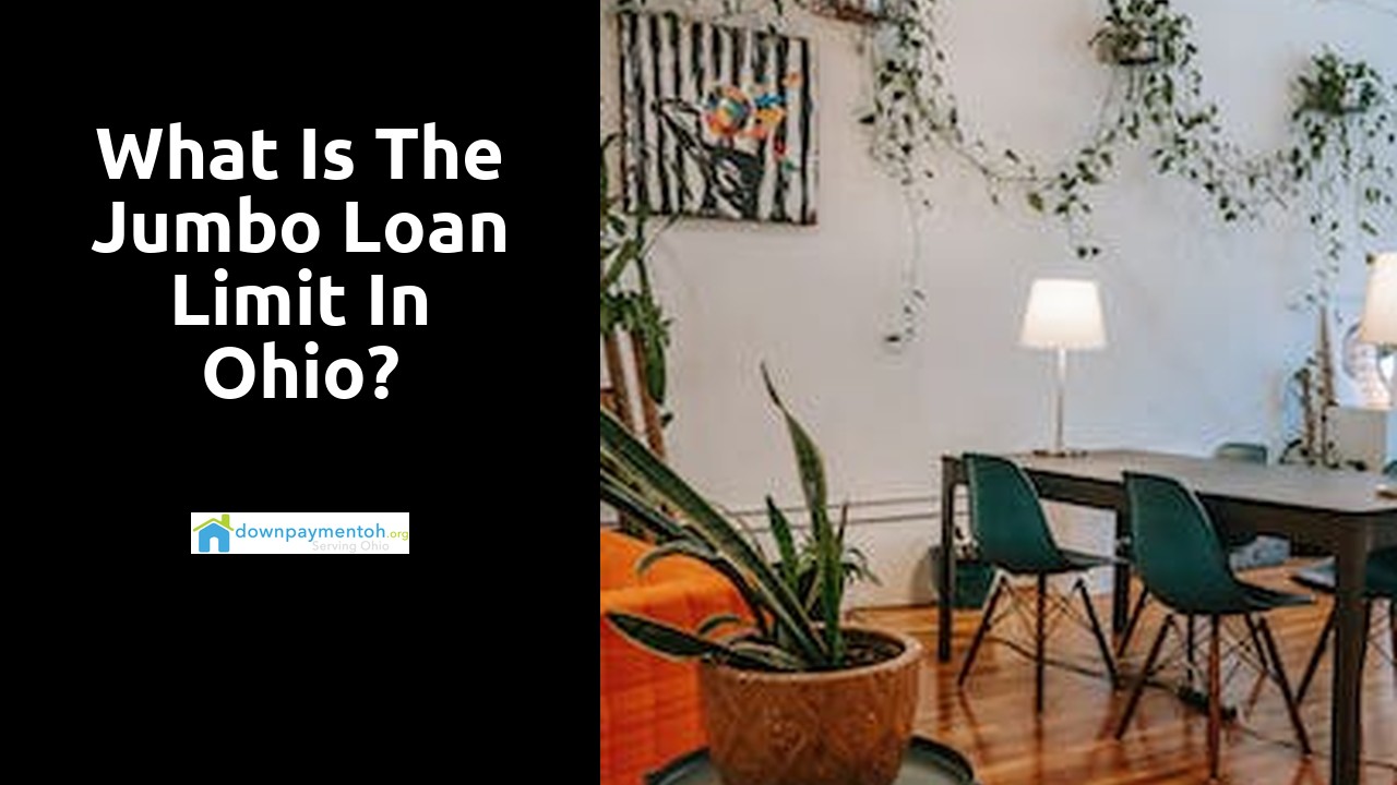 What is the jumbo loan limit in Ohio?